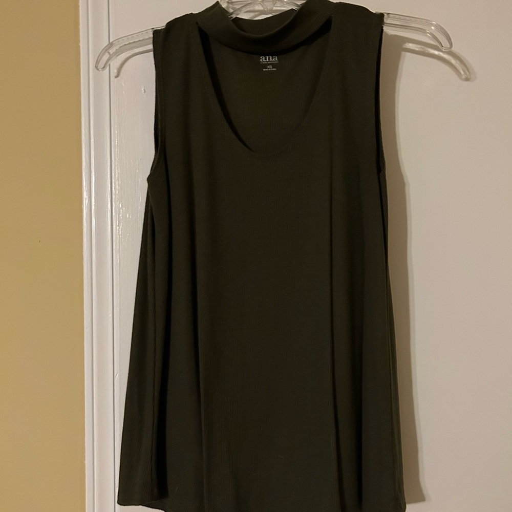 Olive green tank top